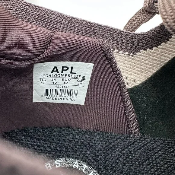 APL‎ Men's TechLoom Breeze Running Sneaker, Size 13, Chocolate/Silk/White